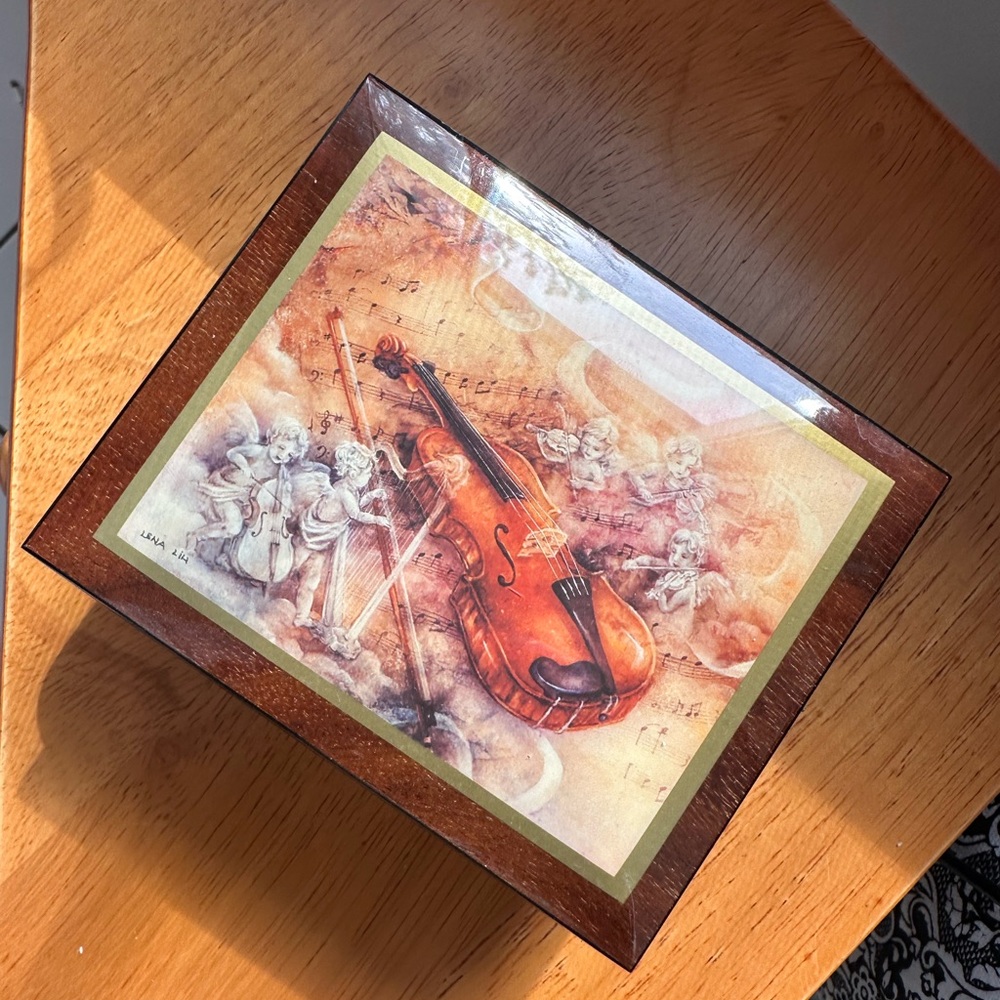 Ercolano Violin Music Box